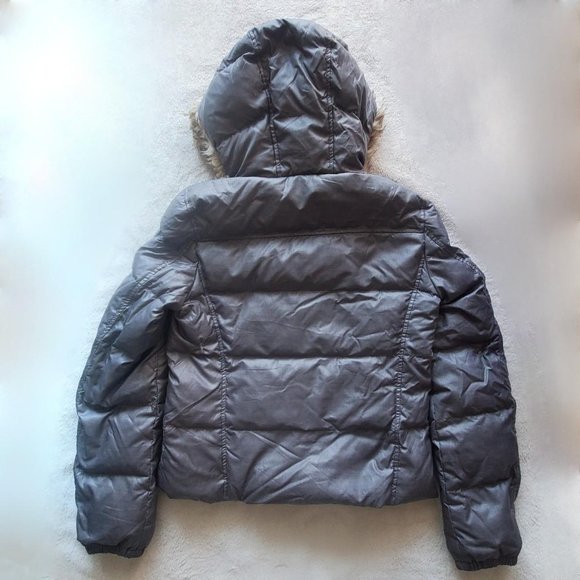 greenish grey Juicy Couture winter jacket short puffer coat - Picture 2 of 3